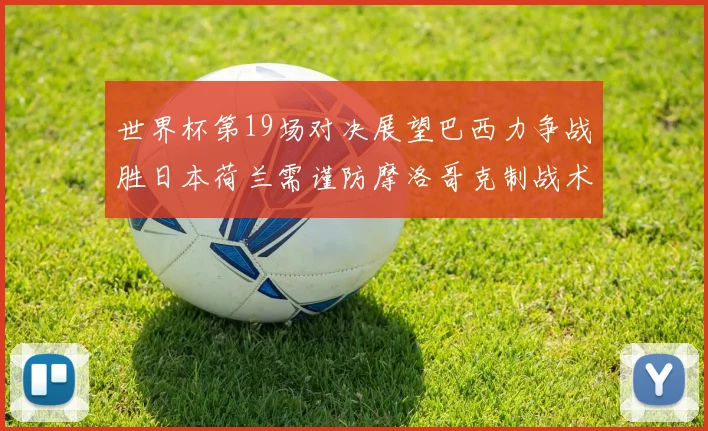 世界杯第19场对决展望巴西力争战胜日本荷兰需谨防摩洛哥克制战术