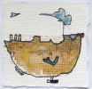 Houseboat, watercolour on paper, 5x5cm, 2010